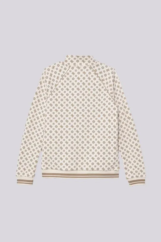 Детские свитшот для мальчиков с высоким воротником Guess, Cream — фото 3