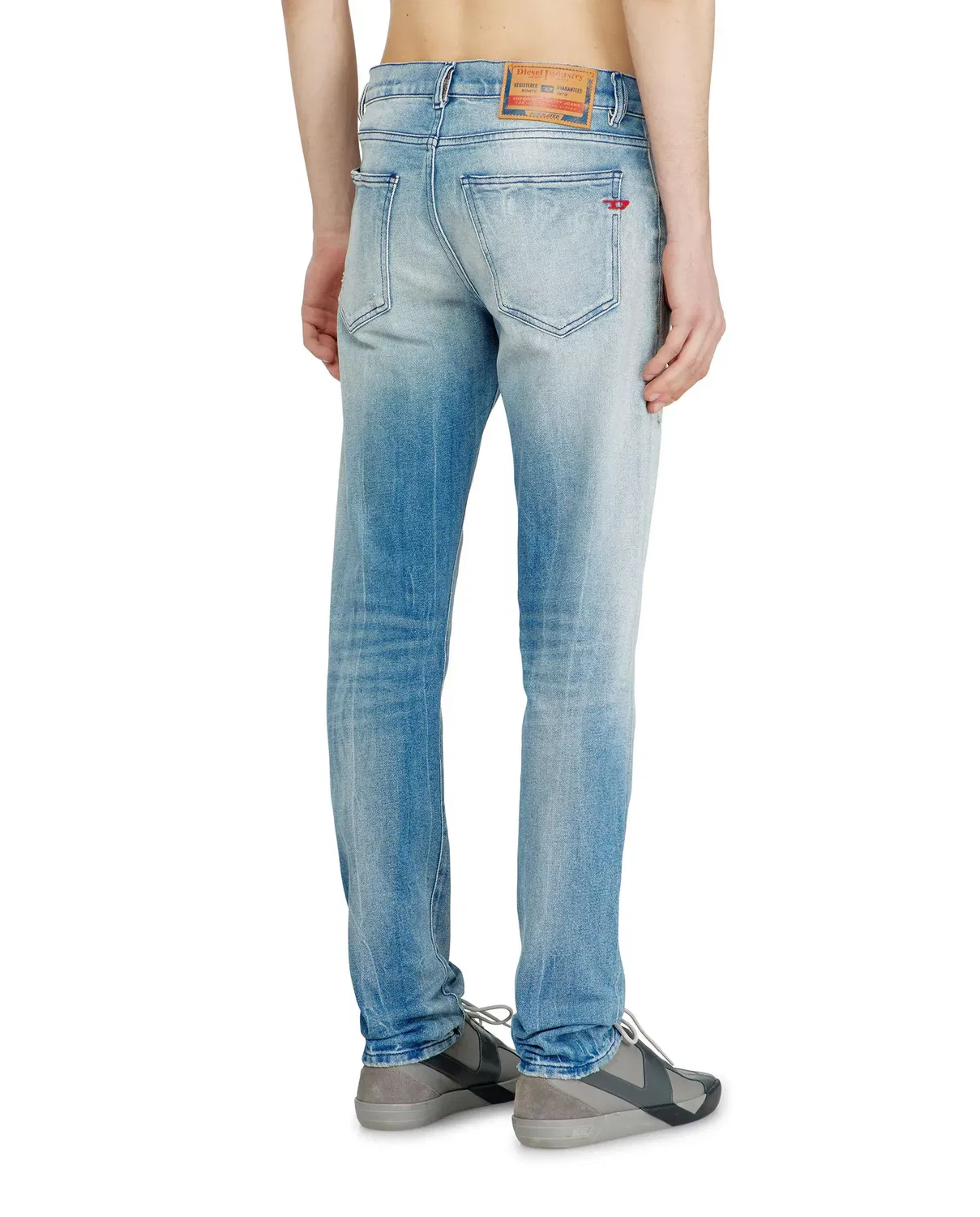 Мужские джинсы slim из хлопка Vaquero slim Diesel, Azul Claro — фото 2