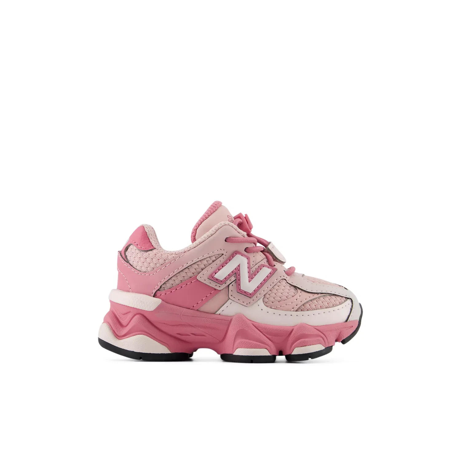 Детские кроссовки с эластичной шнуровкой 9060 New Balance, Pink Salt With Pink Eraser