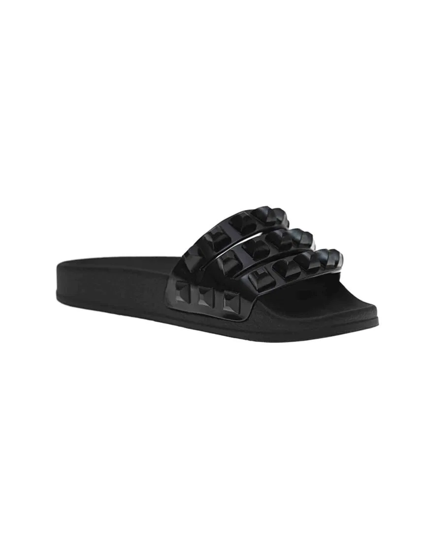Детские сандалии-слайды Mini Carmen с декоративными шипами CARMEN SOL, Black