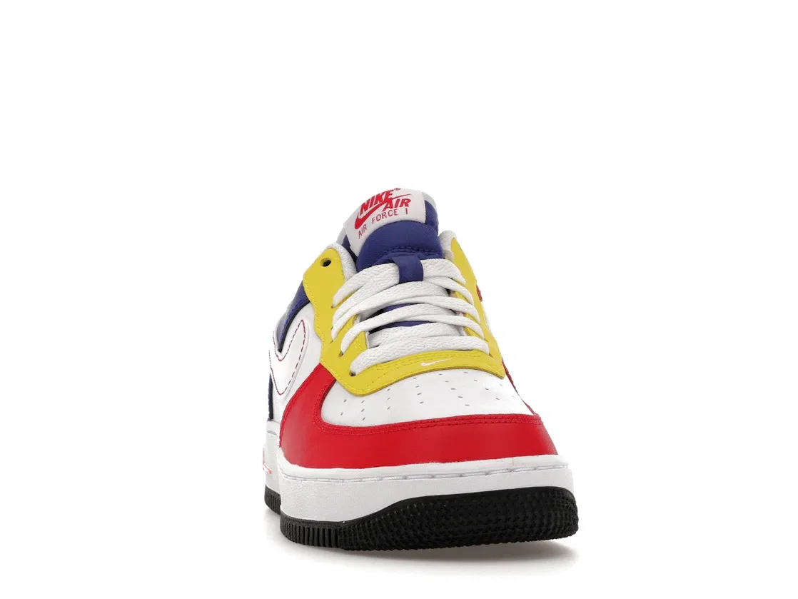 Детские кроссовки Lifestyle Nike Air Force 1 Low '07 LV8 Rubik's Cube, University Red/Deep Royal Blue/Opti Yellow/White — фото 2