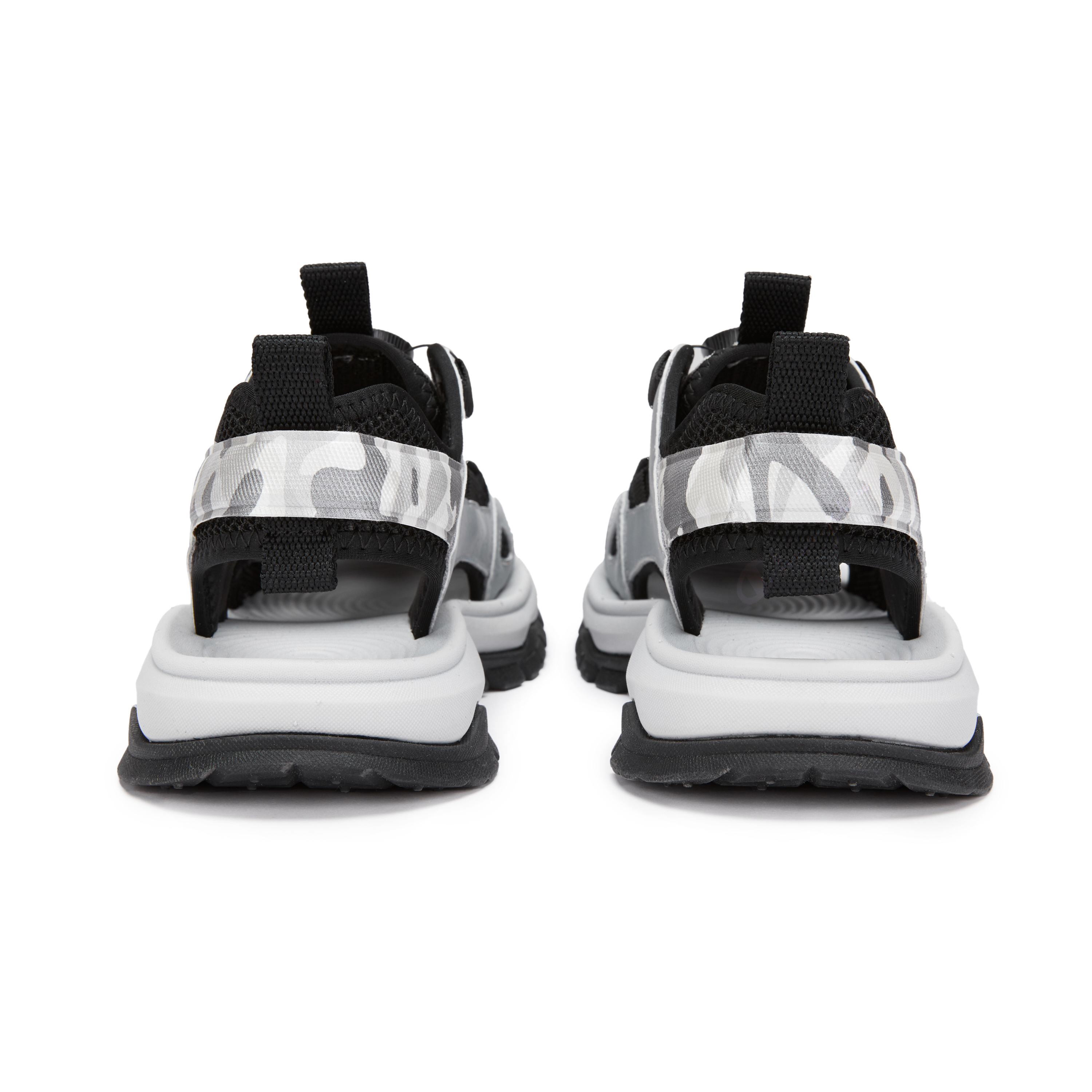Детские сандалии с камуфляжным принтом Shell Shoes Kids' Champion Kids, серебряный — фото 4