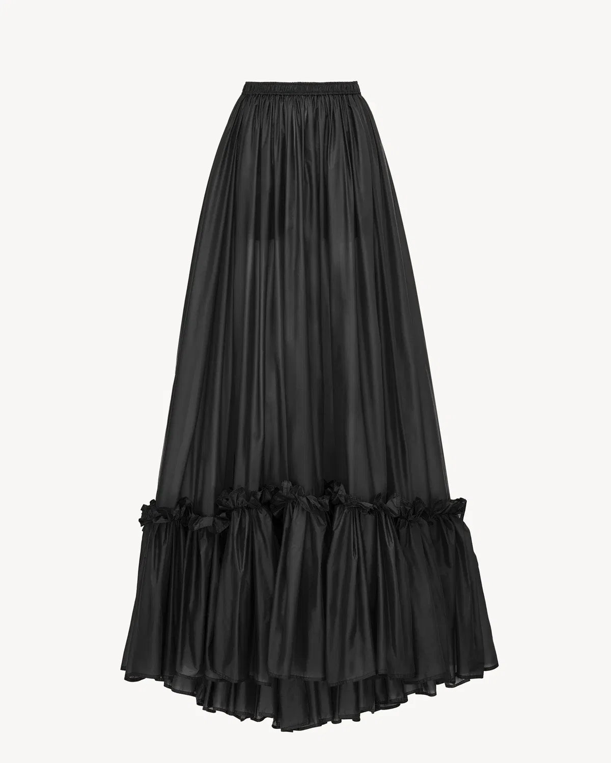 Юбка из нейлона SAINT LAURENT, черный