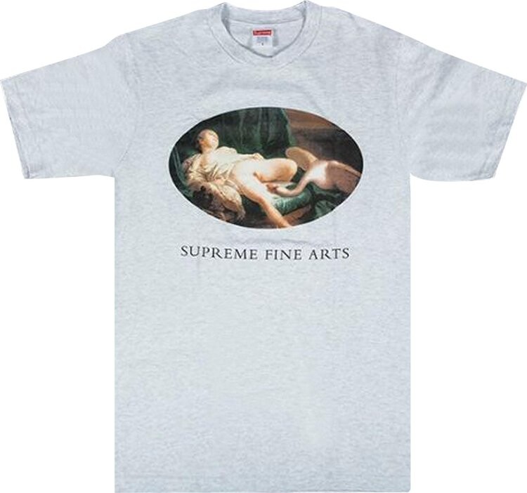 Футболка Supreme Leda And The Swan Tee Ash Grey — фото 2