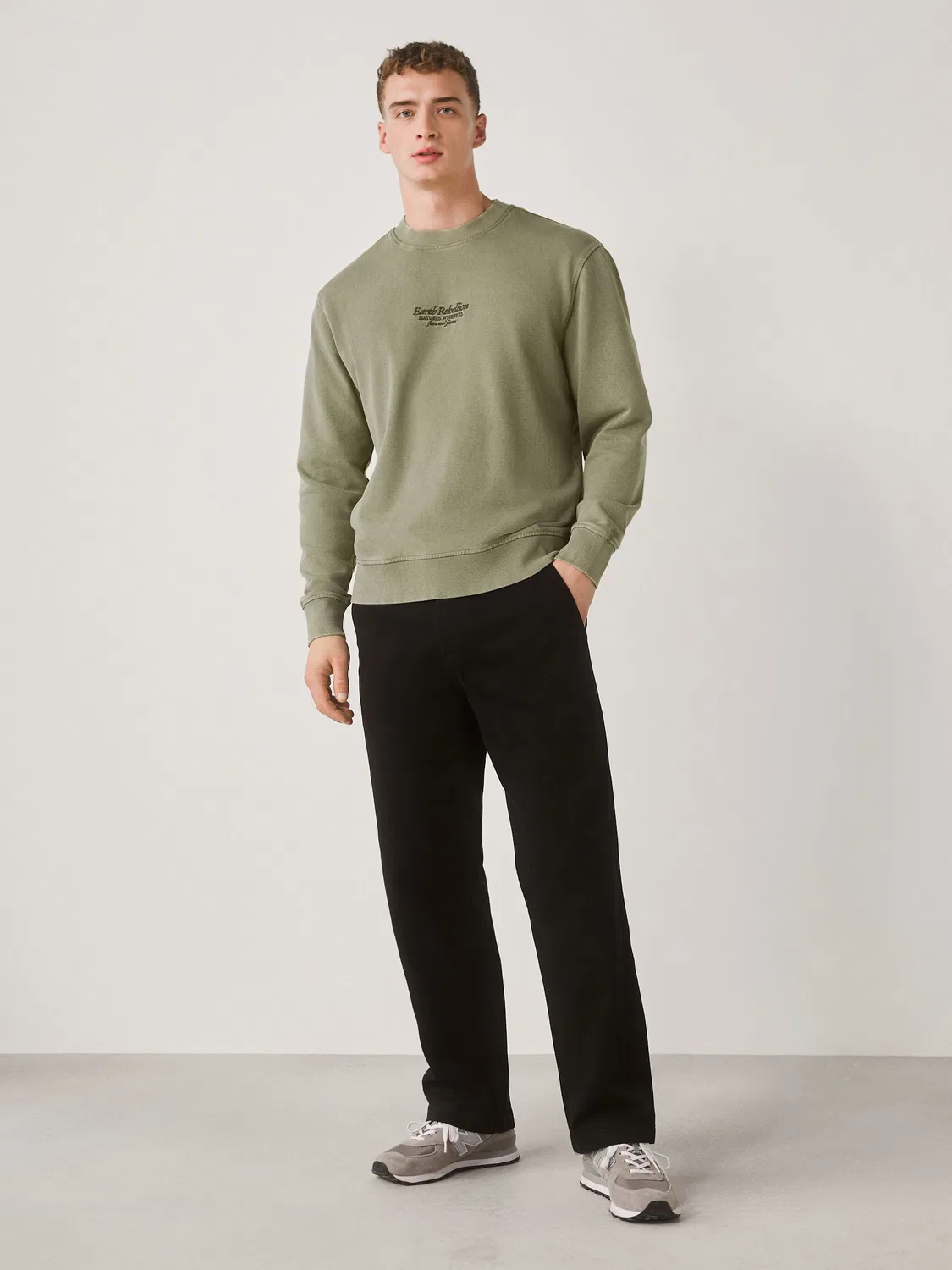 Свитшот с принтом, Khaki Green Next — фото 2