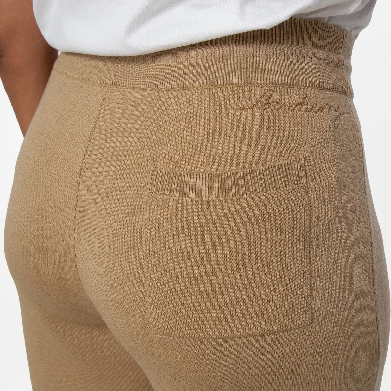 Брюки спортивные из шерстяной смеси Wool Blend Jogging Pants Burberry, Sand — фото 2