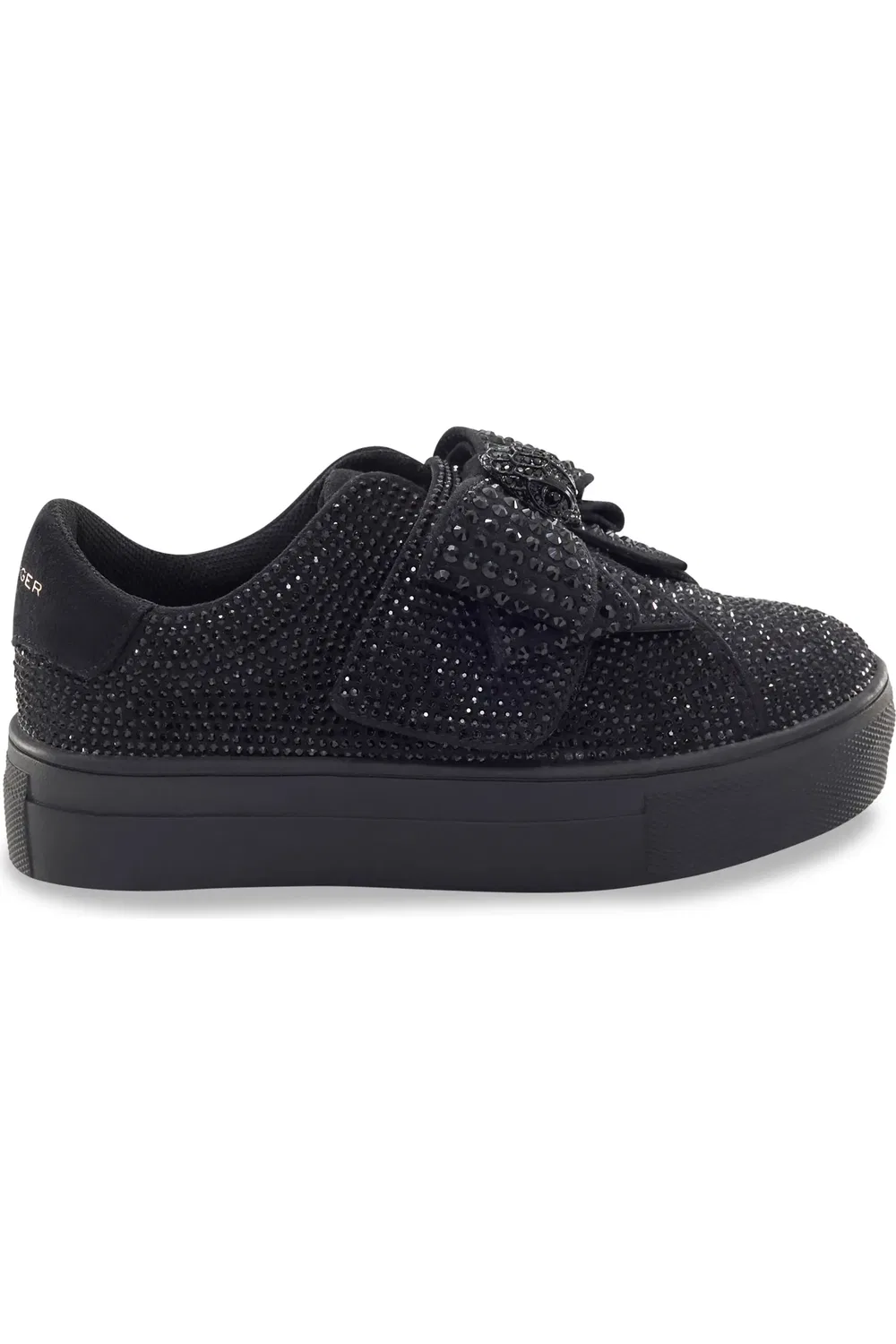 Детские кроссовки с блестками Mini Laney Bow Kurt Geiger London, черный — фото 2