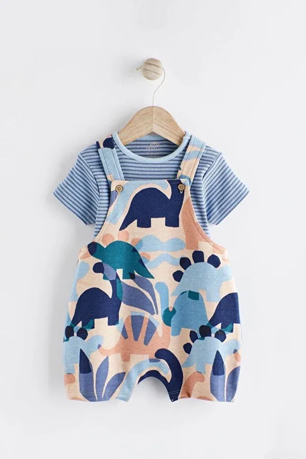 Детский комбинезон для девочек с принтом Next Baby, Blue