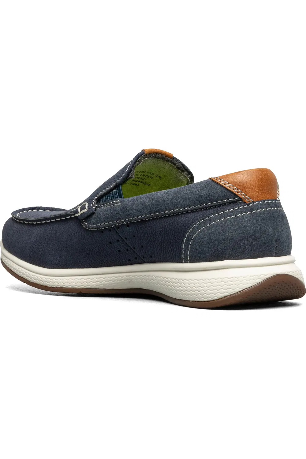 Детские туфли лоферы на плоской подошве Crossover Florsheim, Nvy Nubuck — фото 2