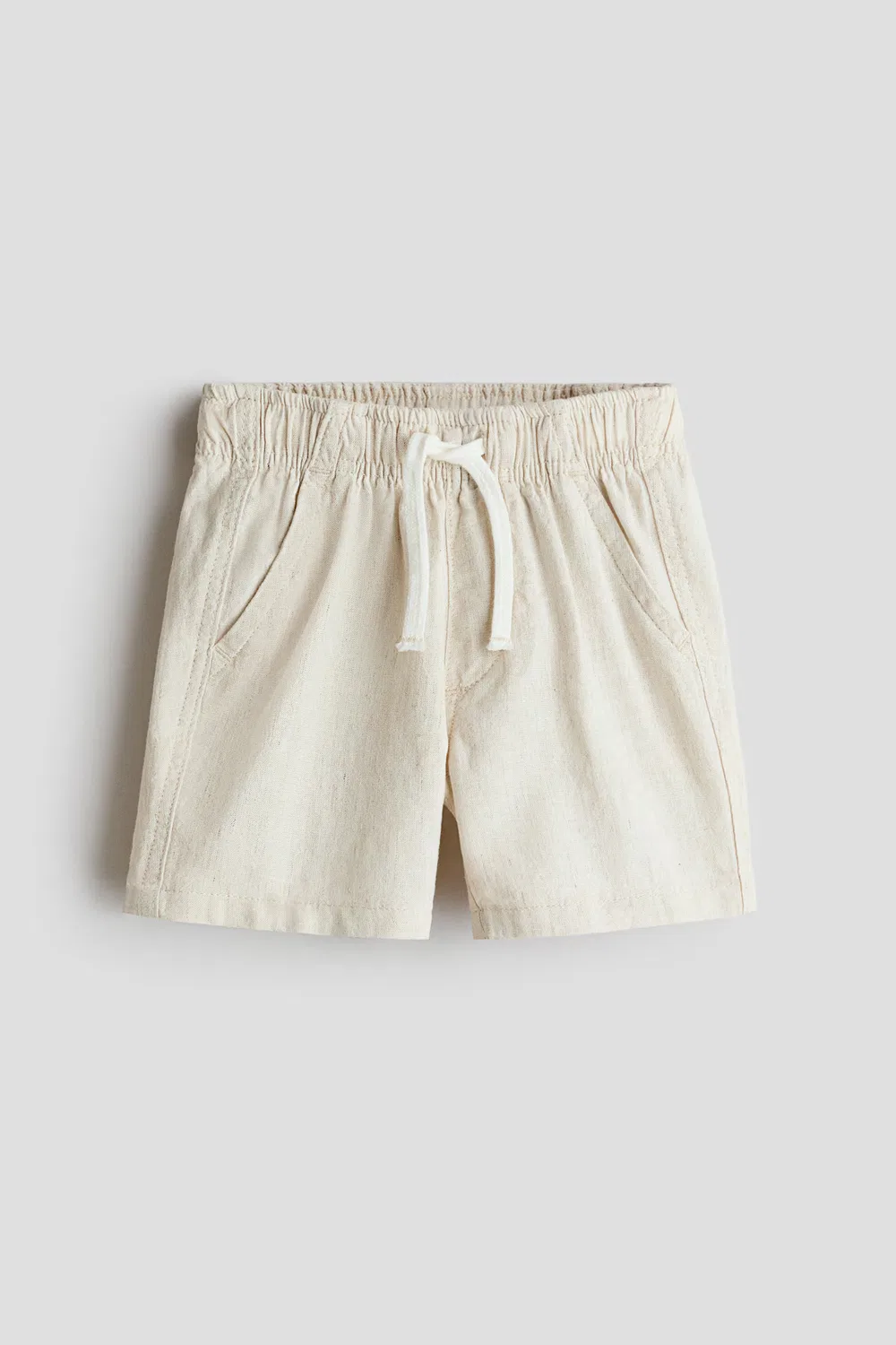 Шорты из смеси льна H&M, Hellbeige