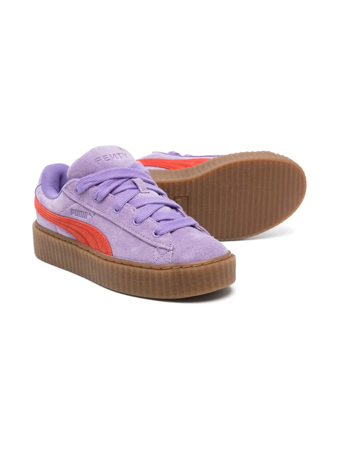 Кроссовки из коллаборации с Fenty Creeper Puma Kids, фиолетовый — фото 2