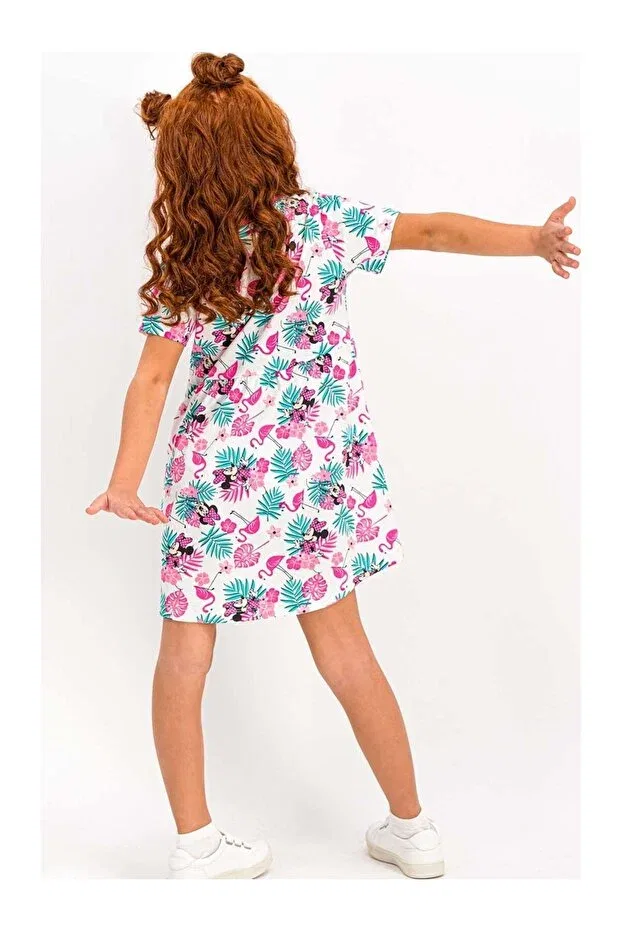 Детское платье для девочек хлопковое Minnie Mouse Licensed Generic Brands, Pink — фото 3