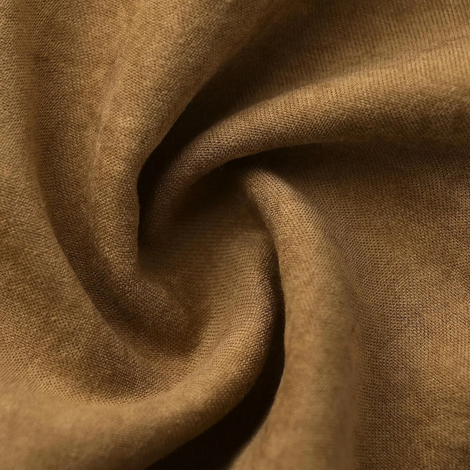 Женское платье мини с длинным рукавом из искусственной замши винтажное, Khaki — фото 2