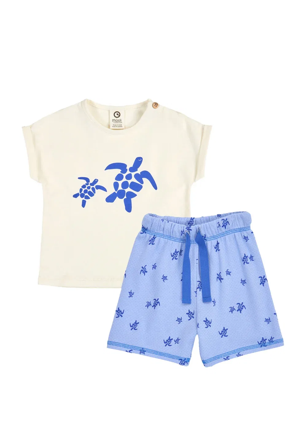 Комплект Baby- und kleinkindzubehör 1586005100 - шорты Müsli, Azure Blue-Shell Blue