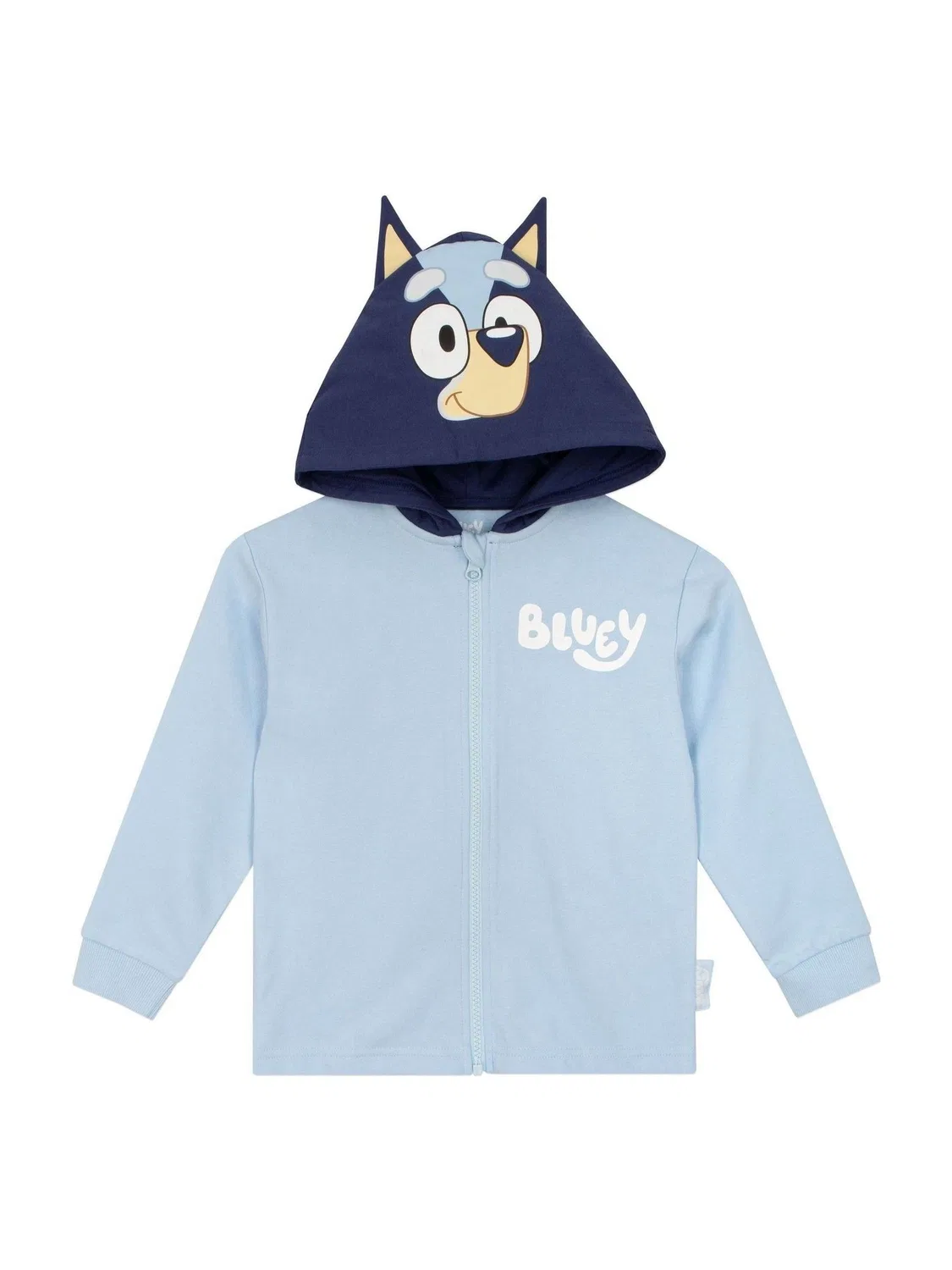 Худи на молнии с принтом Bluey Character, голубой — фото 4