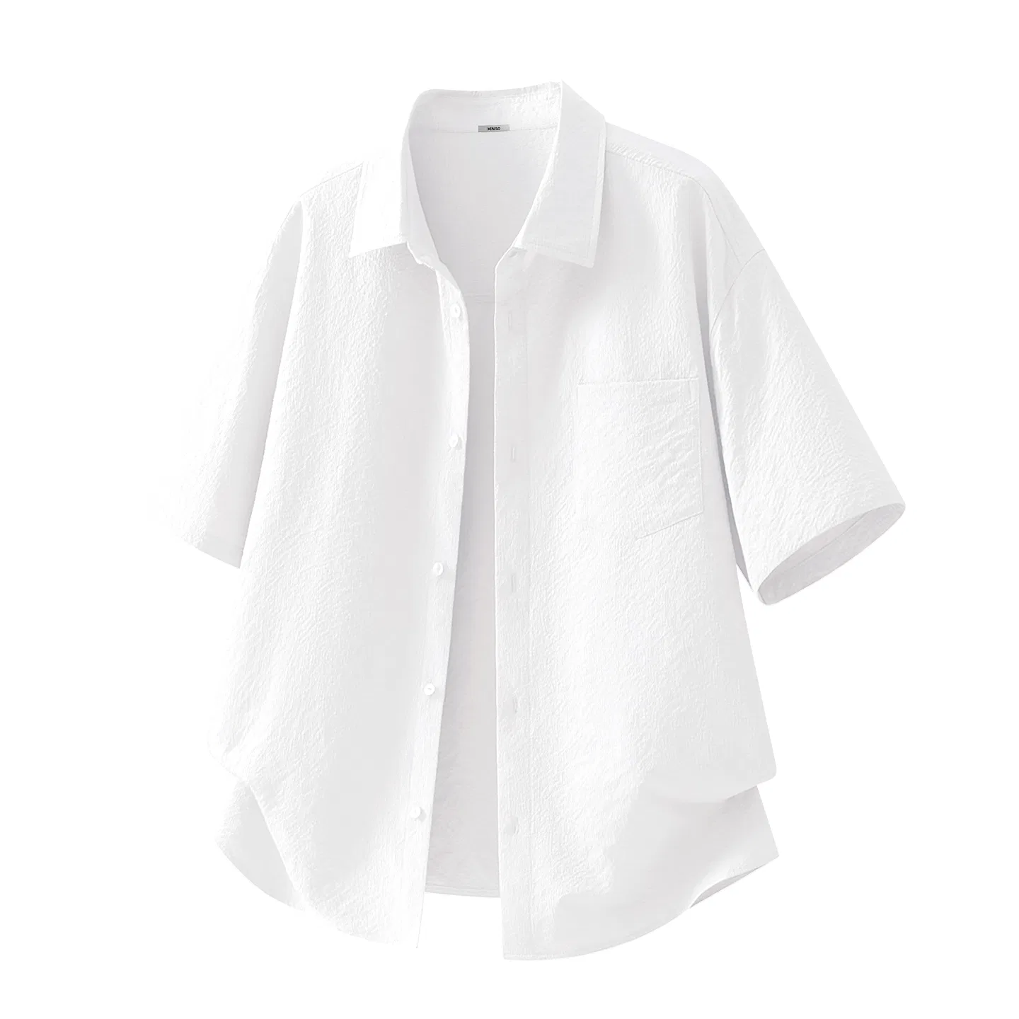 Рубашка детская с воротником MINISO, White