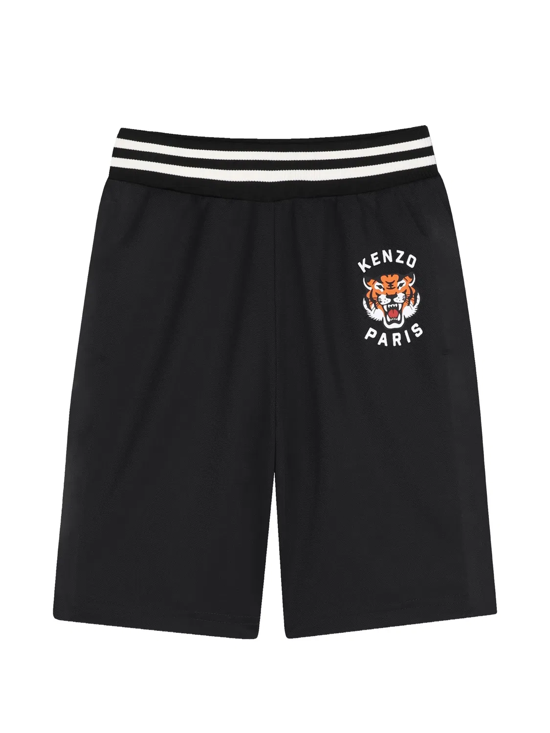 Шорты с тигровым принтом, черные Kenzo, черный