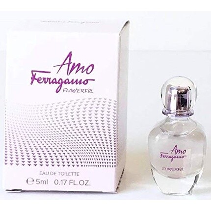 

Духи Amo Ferragamo Flowerful Edt миниатюрные для путешествий, 0,17 унций/5 мл, Salvatore Ferragamo