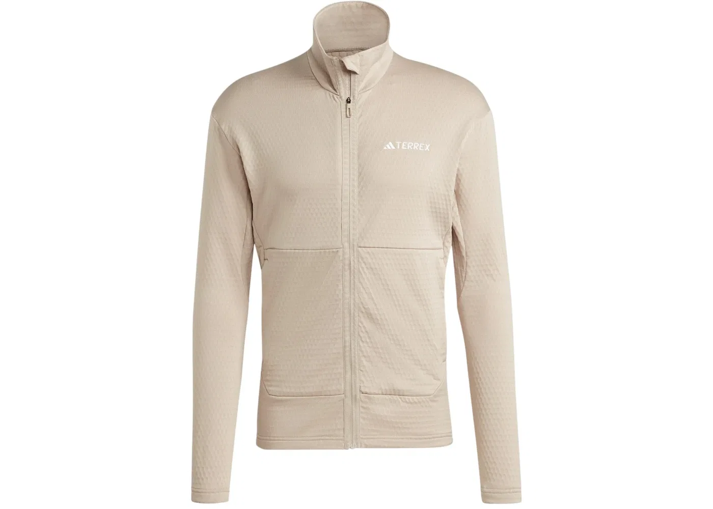 Мужской флисовый пуховик на молнии с полной застежкой Terrex Multi Light Wonder Beige Adidas, цвет Wonder Beige