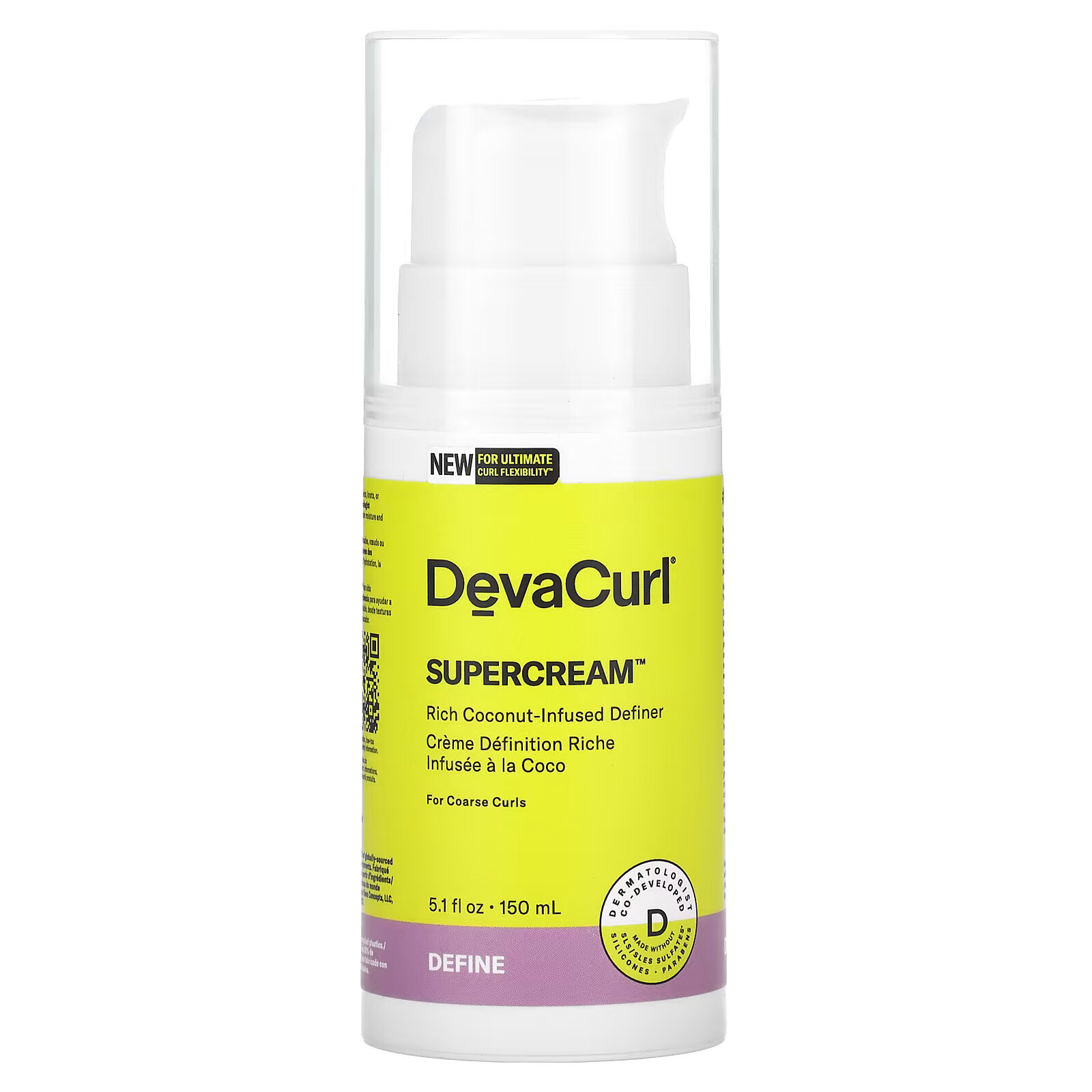 

DevaCurl, Supercream, насыщенный оттенок для определения с кокосом, 150 мл (5,1 жидк. Унции)