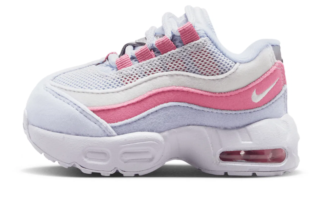 Кроссовки для мальчиков Air Max 95 Nike, черный/розовый — фото 2