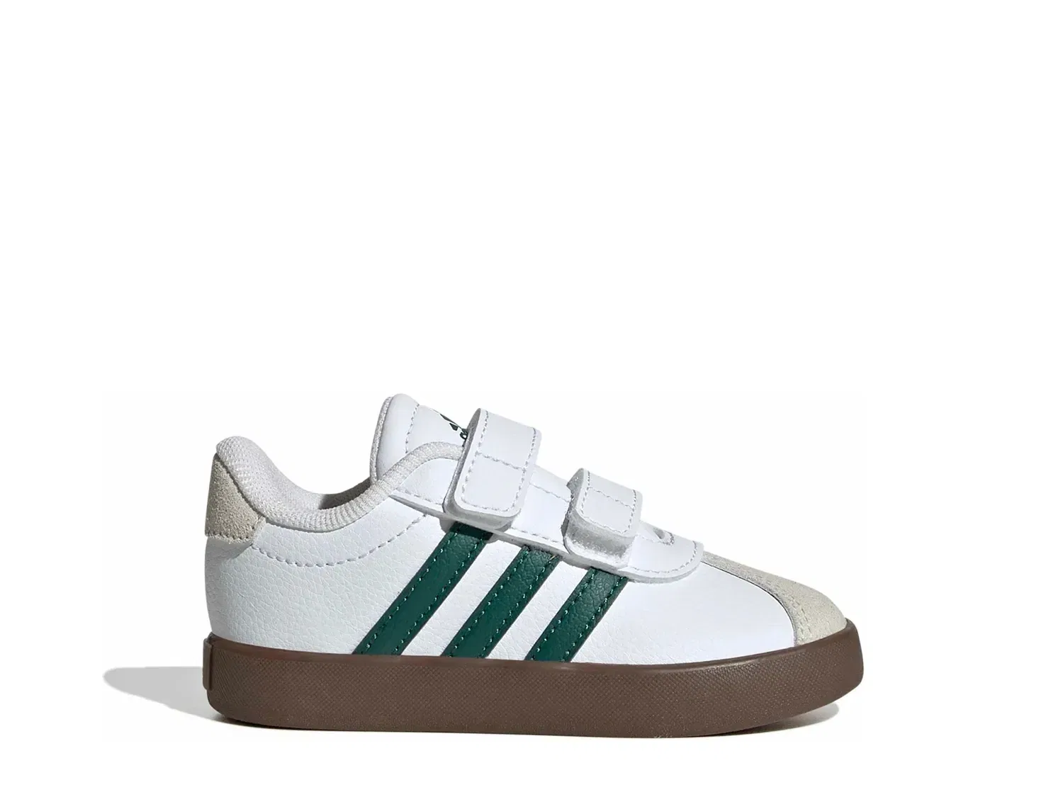 Кроссовки VL Court 3.0, детские, adidas, белый/зеленый — фото 3