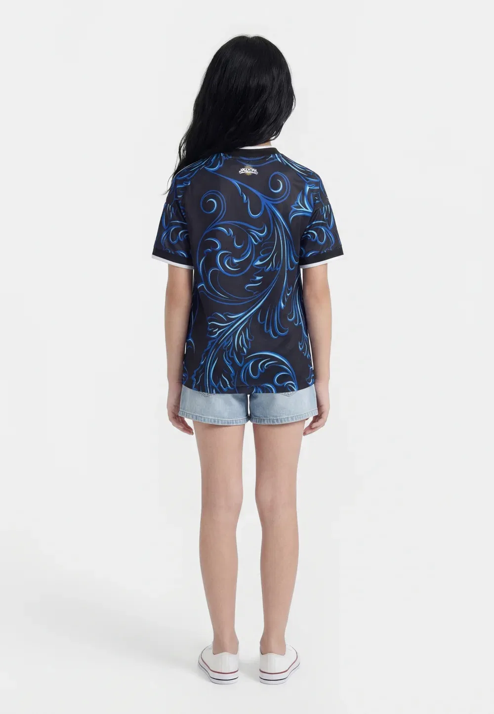 Аргентинская выездная футбольная футболка унисекс Adidas Originals, Black/Lucid Blue/Blue Burst — фото 2