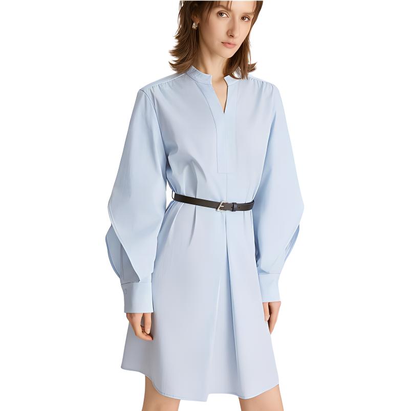 

ELLE Юбка с длинными рукавами осень женщины синий