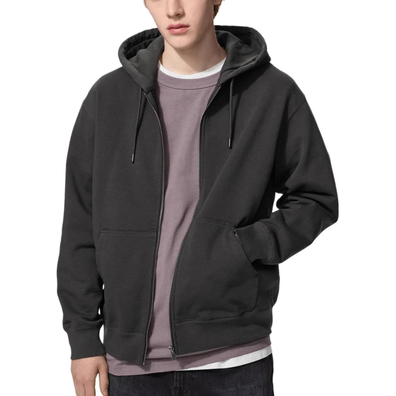 Детский худи с капюшоном UNIQLO, Dark Gray