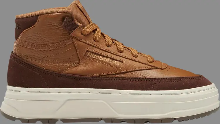 

Кроссовки wmns club c geo mid 'wild brown' Reebok, коричневый