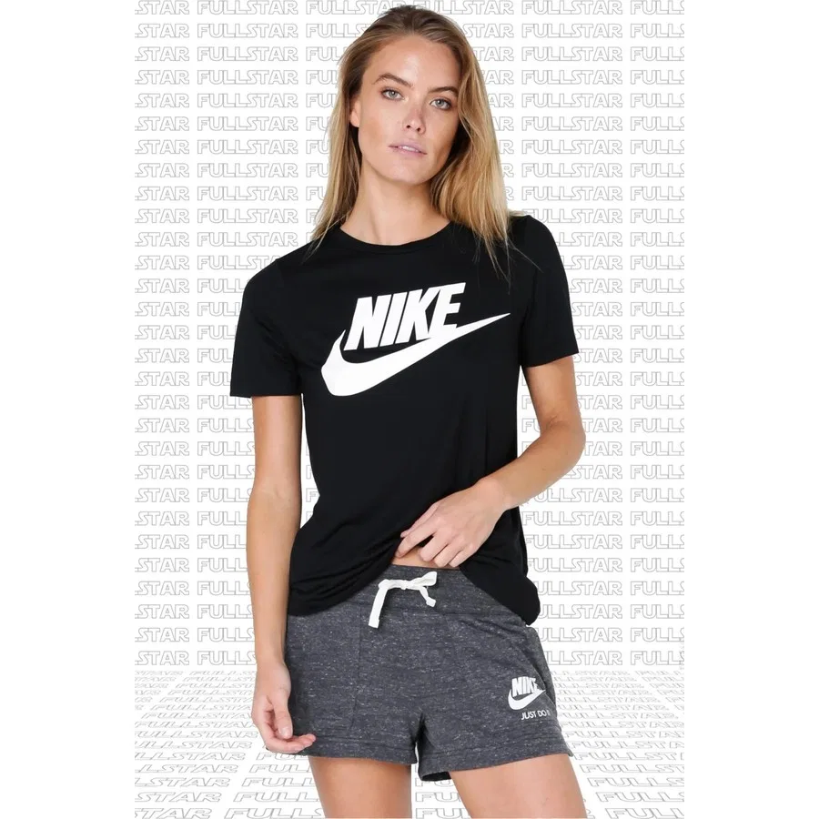 Женская футболка с длинным рукавом Nike Futura Tee, Черный — фото 4