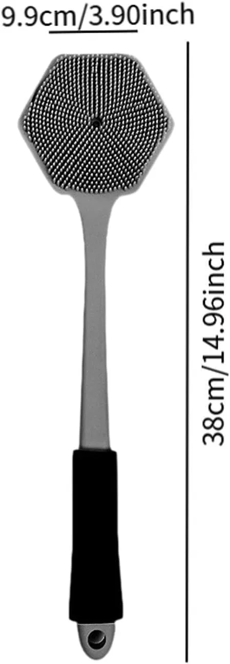 Двусторонняя щетка для душа Sunerzenor, 38x9,9x1,9 см, Grau — фото 3