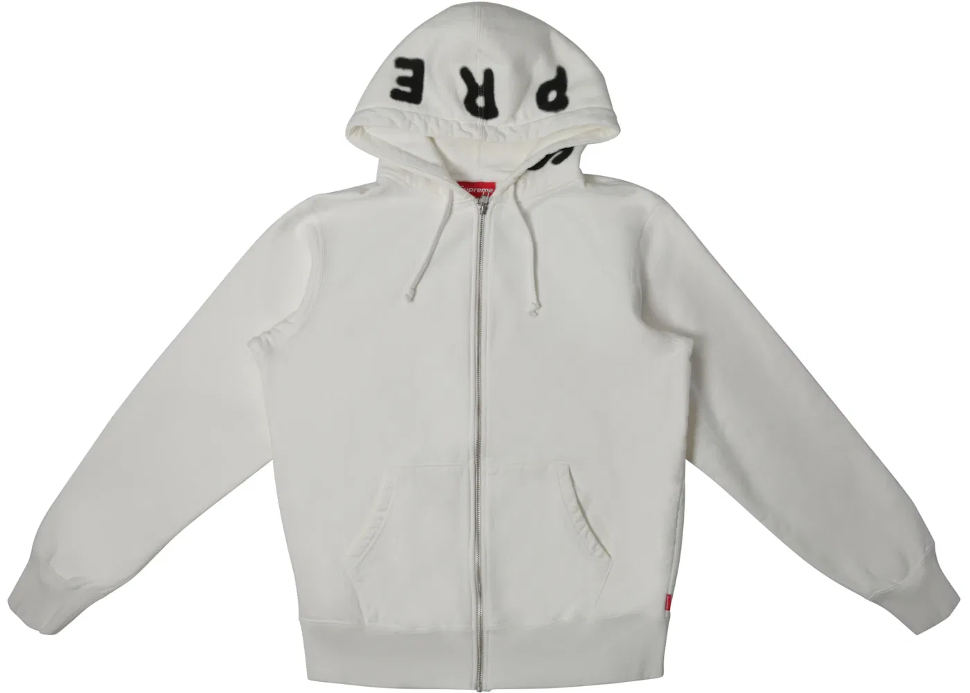 Мужской свитшот на молнии Supreme, White