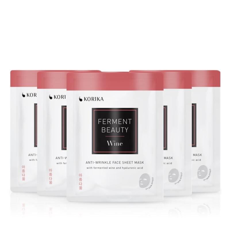 

Набор масок для лица по сниженной цене KORIKA FermentBeauty Wine and Hyaluronic Acid