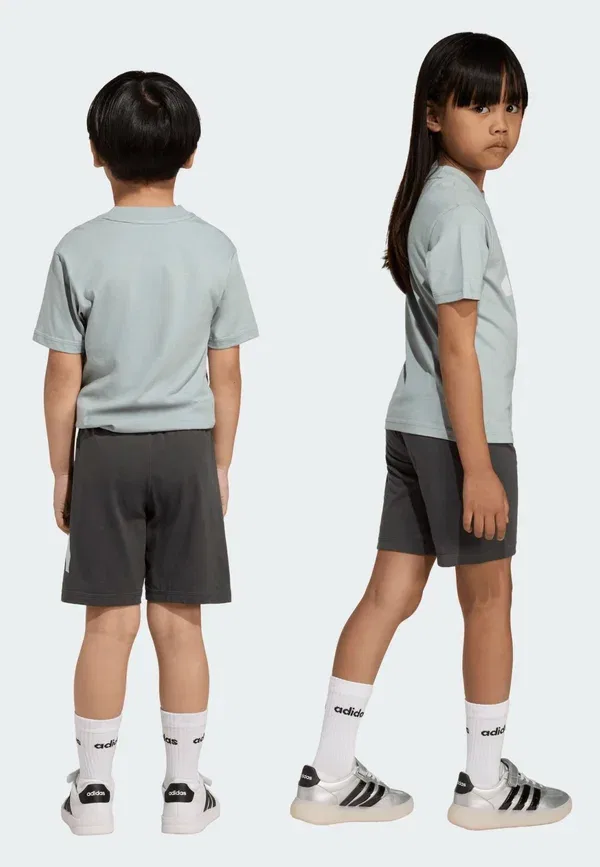 Комплект из футболки и шорт Essentials kinder унисекс - спортивные шорты Adidas Performance, мятный — фото 2
