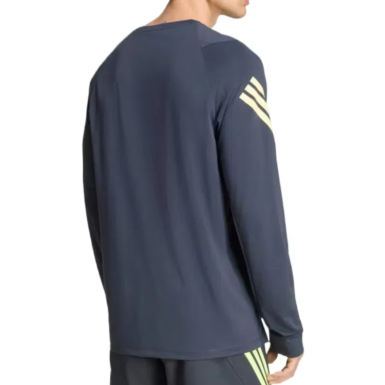 Мужская футболка для бега с круглым вырезом Adidas, Night Gray — фото 4