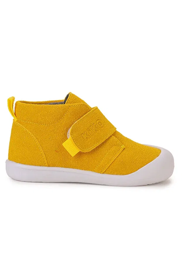 Детские ботинки для девочек на низком каблуке Winnie Kiko Kids, Yellow — фото 4