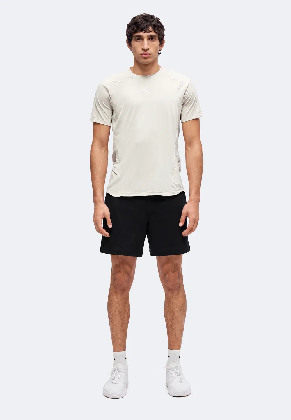 M np dfadv npt ss top - print t-shirt Nike Performance, Light Orewood Brown/Light Orewood Brown/White — фото 2