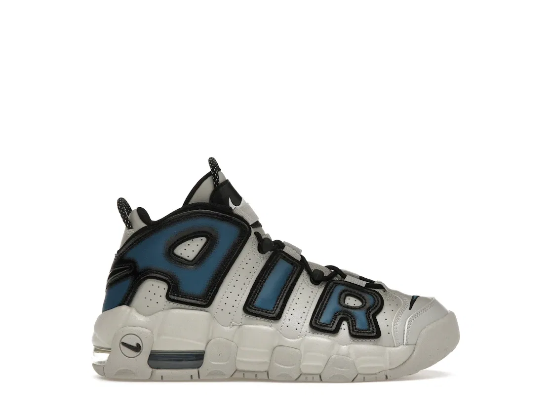 Детские кроссовки Lifestyle Nike Air More Uptempo, Pure Platinum/Burnished Teal-Industrial Blue