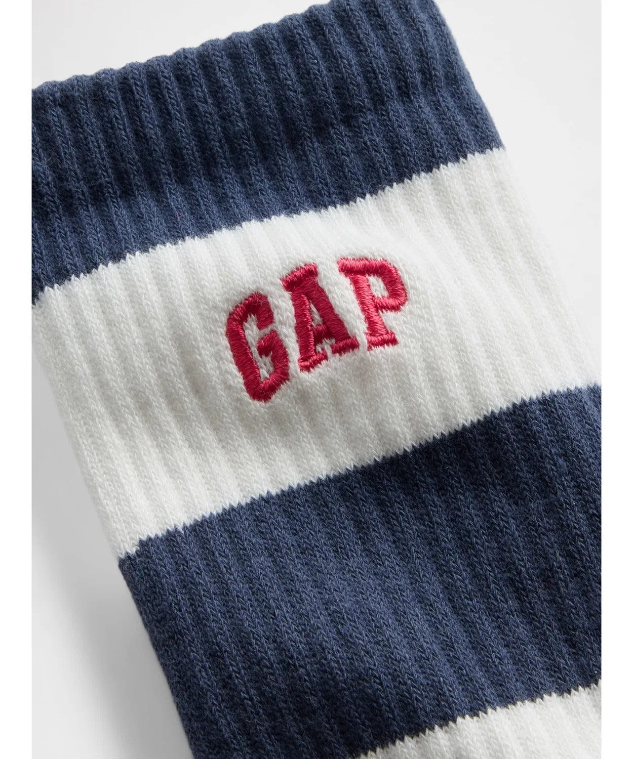 Мужские носки-крю с принтом GAP, модель Rugby Stripe, Blue — фото 2
