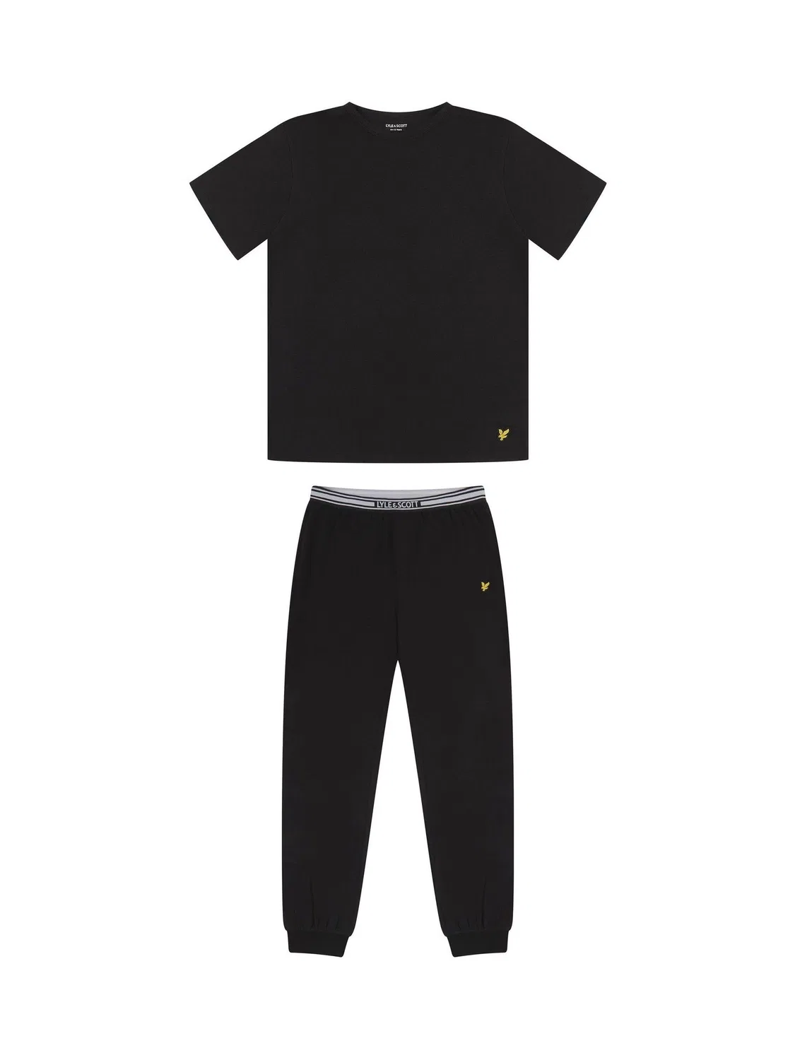 Комплект пижамы, хлопок, Onyx Lyle & Scott, черный
