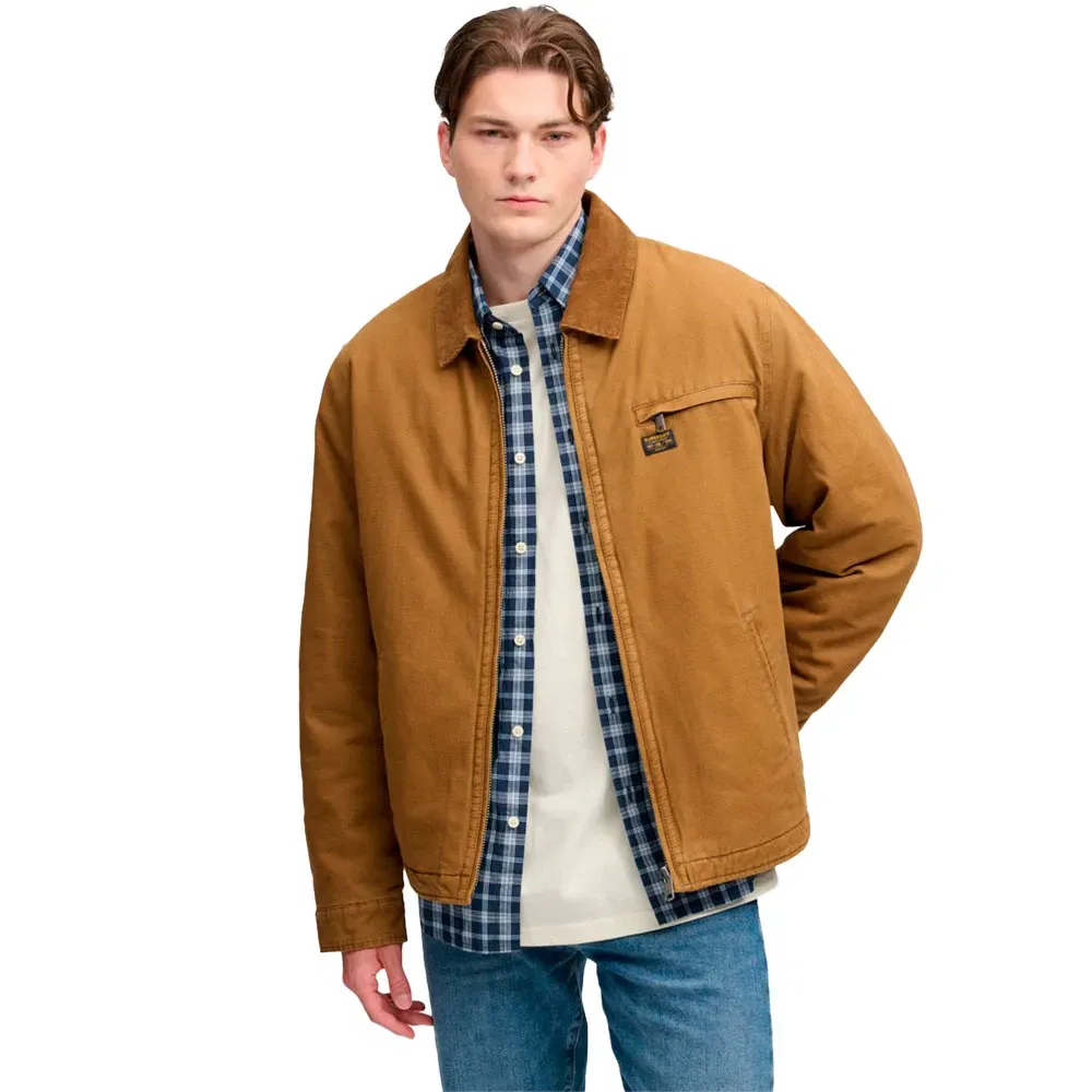 Мужская куртка с воротником-шнурком Workwear Ranch Superdry, Brown