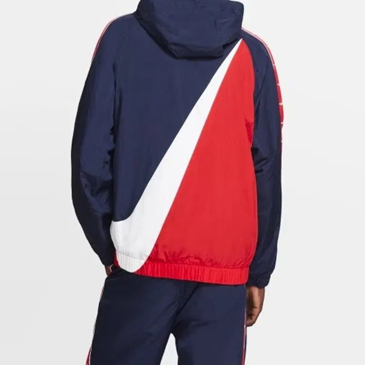 Худи с длинным рукавом Big Swoosh Nike, красный — фото 4
