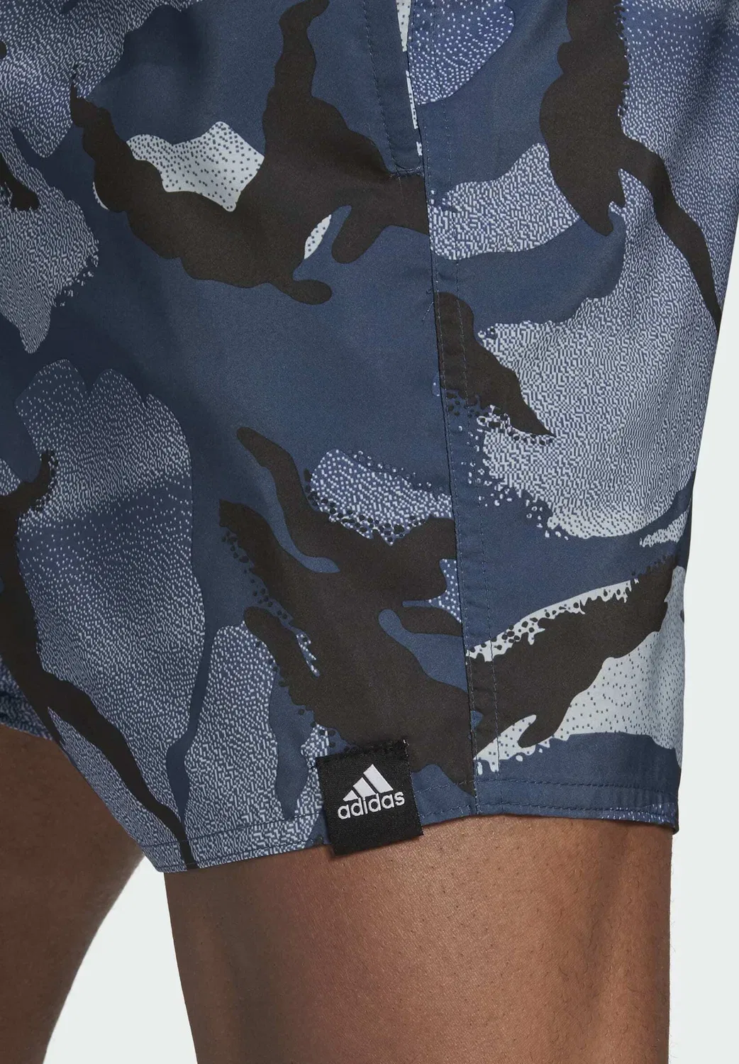 Укороченные плавательные шорты с графическим принтом - спортивные шорты Adidas Performance, Blue — фото 4