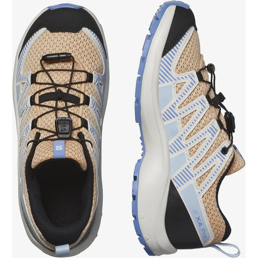 Детские кроссовки для outdoor с моделью Xa Pro V8 J, Salomon, Коричневый — фото 2