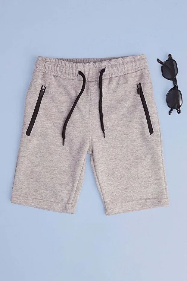 Детское капри для мальчиков с поясом Fulla Moda, Gray