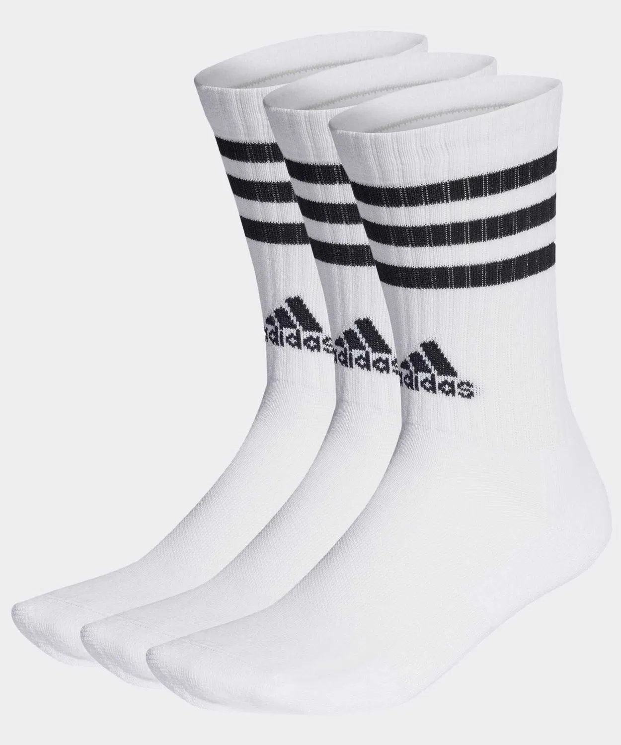 Мужские носки с поддержкой свода стопы, комплект из 3 пар Adidas, White/Black — фото 2