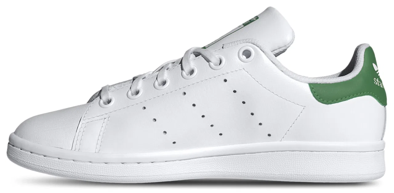 Кроссовки для мальчиков Stan Smith Adidas, цвет White/White/Green — фото 2