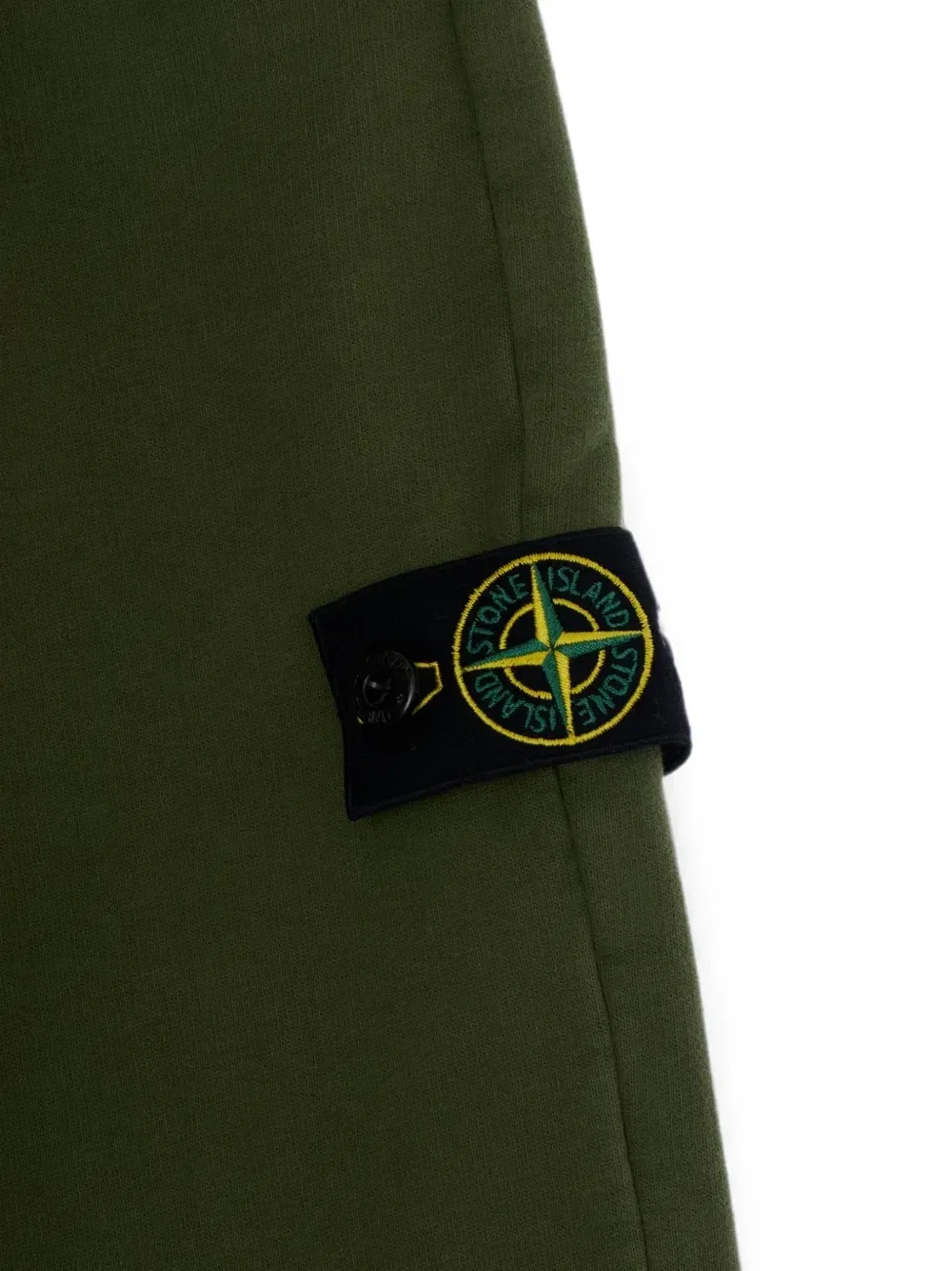 Штаны для бега с логотипом-нашивкой Stone Island Junior, зеленый — фото 3