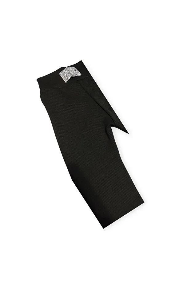 Детские леггинсы для девочек с прямыми штанинами Krn Moda, Black — фото 3